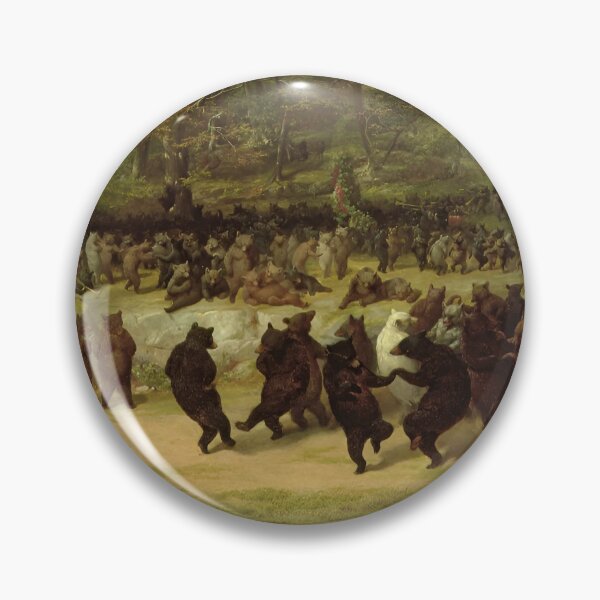 Item preview, The Bear Dance Oil Painting  - by William Holbrook Beard | Dancing-bears designed and sold by ScrappinSal.