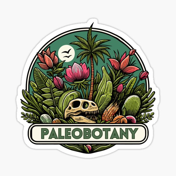 Item preview, Funny Paleobotany Retro Logo designed and sold by TomFrontierArt.