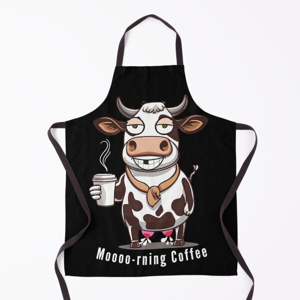 Item preview, Smiling cow with coffee designed and sold by ViaNature.