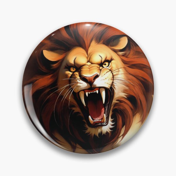 Item preview, Lion attacking furious designed and sold by Aimaker.