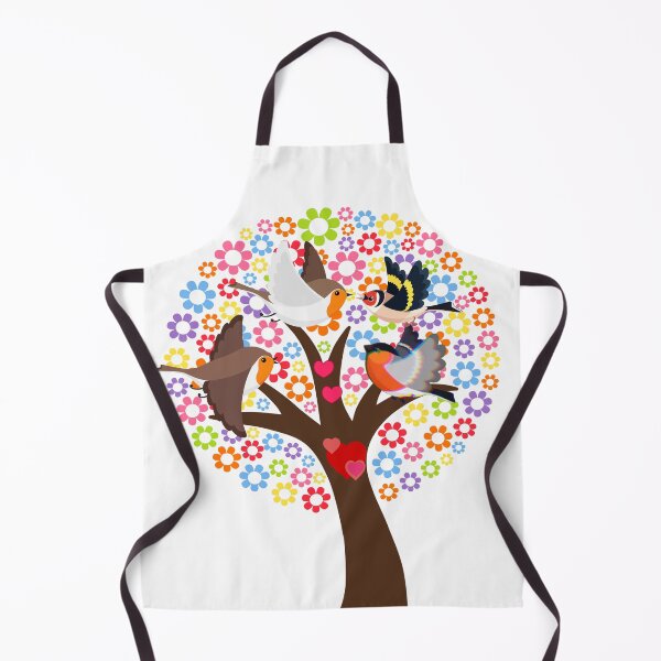Item preview, Blooming tree and birds in love designed and sold by Modern-Tropical.
