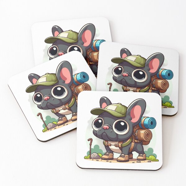 Item preview, French bulldog hiking designed and sold by CogniCraft.