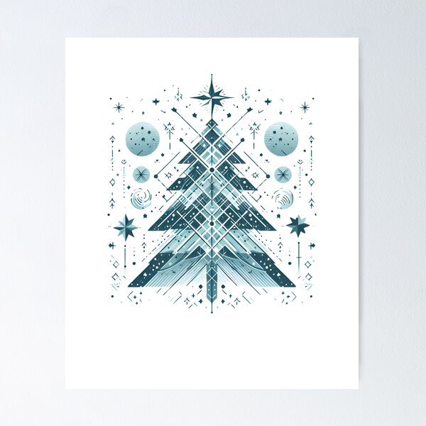 Item preview, Abstract Christmas Tree  designed and sold by MusesWhispers.