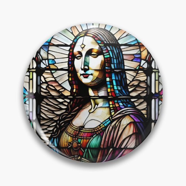 Item preview, Stained Glass Monalisa  designed and sold by UniqueArtsOnly.