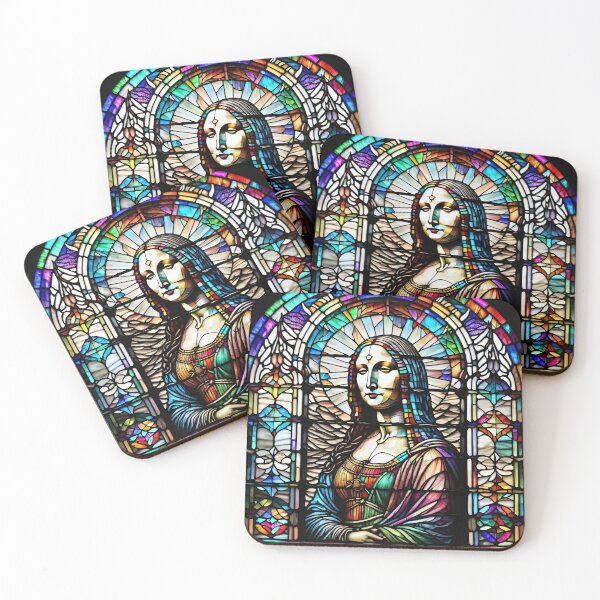 Item preview, Stained Glass Monalisa  designed and sold by UniqueArtsOnly.