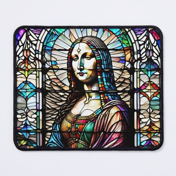 Item preview, Stained Glass Monalisa designed and sold by UniqueArtsOnly.