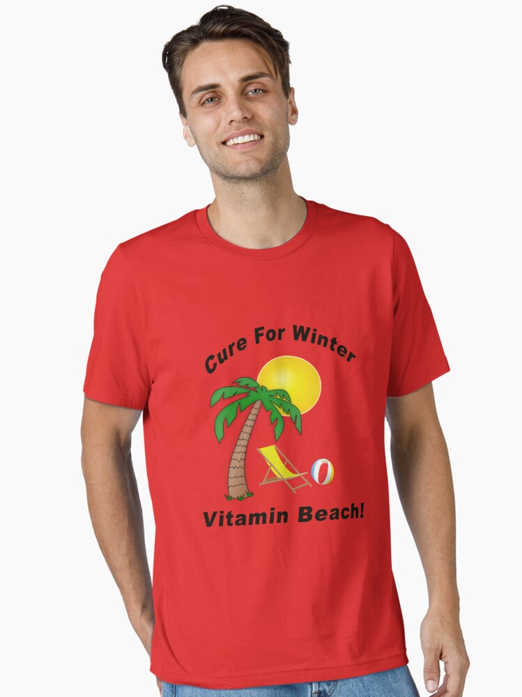 Thumbnail 1 of 7, Essential T-Shirt, Cure For Winter - Vitamin Beach! designed and sold by BWBConcepts.