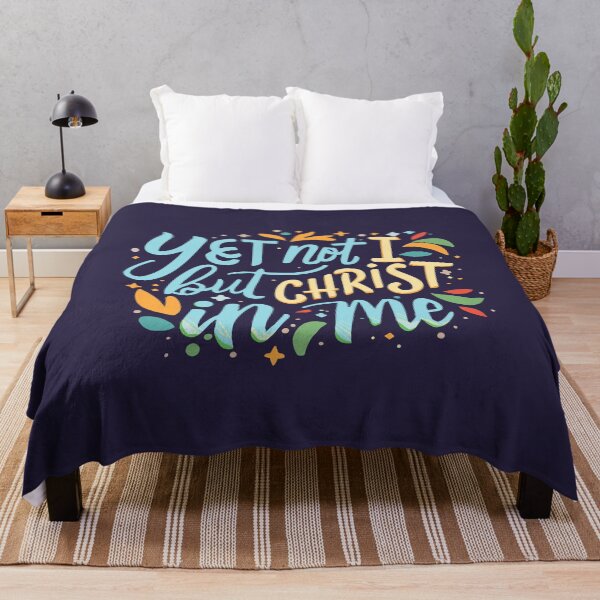 Item preview, Not I But Christ In Me. Colorful Christian Graphic designed and sold by PMCreative.