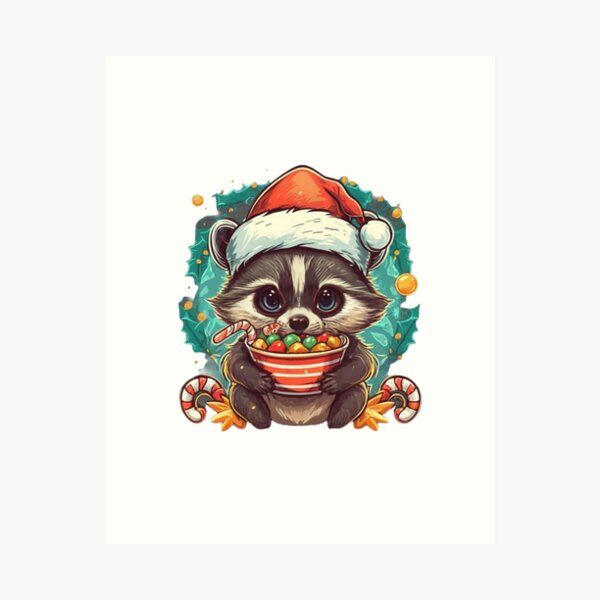 Item preview, Christmas Racoon designed and sold by Krieghorn.