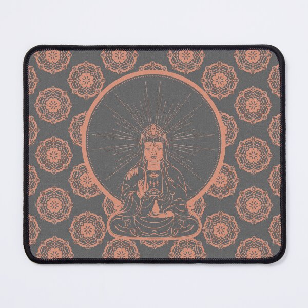 Item preview, Kuan Yin Sattva - Slate + Coral designed and sold by Irene Estelle.