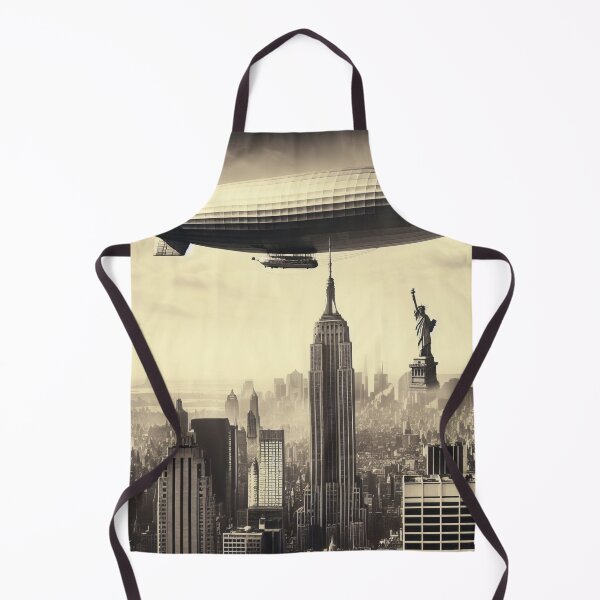 Item preview, Zeppelin Over New York designed and sold by GeneralWaffles.