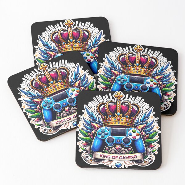 Item preview, King Of Gaming - Controller And Crone Illustration designed and sold by MrERNST.