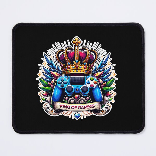 Item preview, King Of Gaming - Controller And Crone Illustration designed and sold by MrERNST.