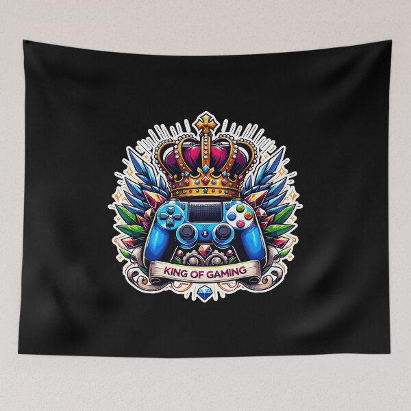 Item preview, King Of Gaming - Controller And Crone Illustration designed and sold by MrERNST.