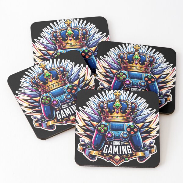 Item preview, King Of Gaming - Controller And Crone Illustration designed and sold by MrERNST.