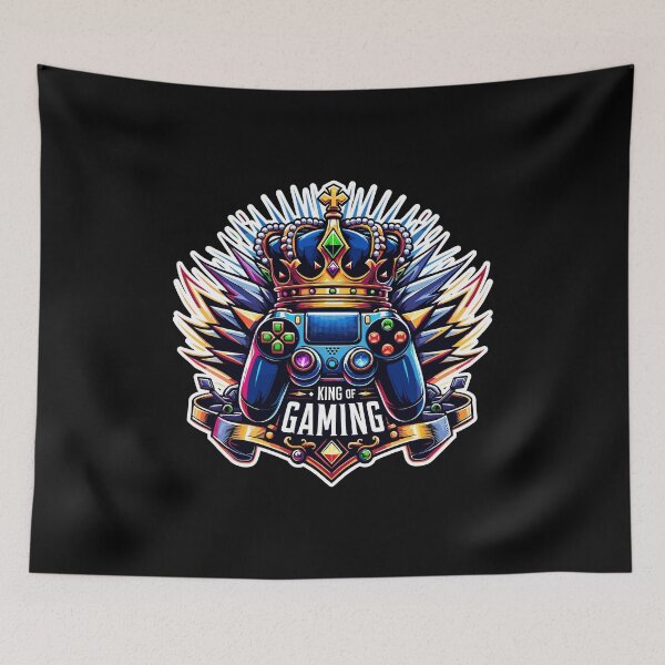 Item preview, King Of Gaming - Controller And Crone Illustration designed and sold by MrERNST.