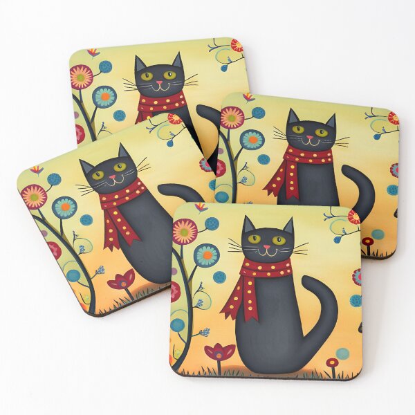 Item preview, Chilly Day Black Cat designed and sold by Reclining Buddha Cat.