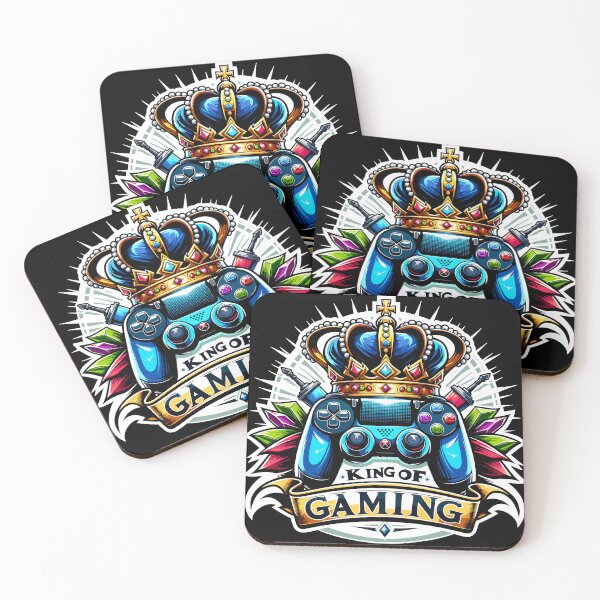 Item preview, King Of Gaming - Controller And Crone Illustration designed and sold by MrERNST.