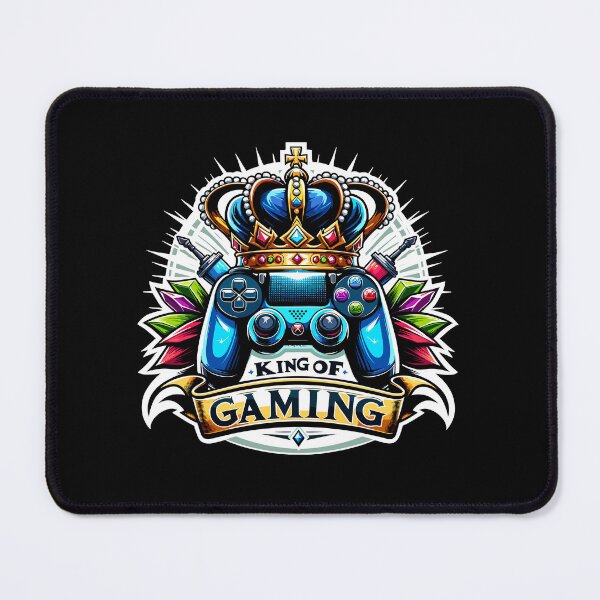 Item preview, King Of Gaming - Controller And Crone Illustration designed and sold by MrERNST.