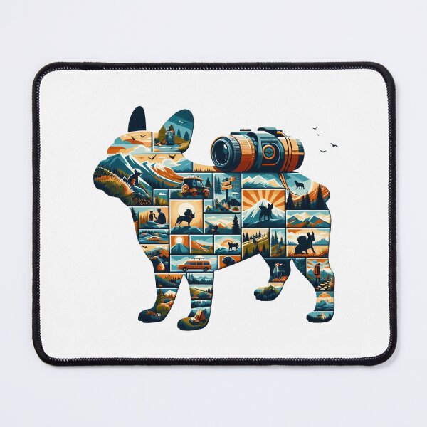 Item preview, French bulldog hiking designed and sold by CogniCraft.