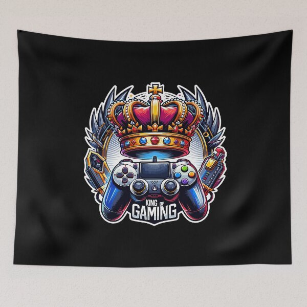 Item preview, King Of Gaming - Controller And Crone Illustration designed and sold by MrERNST.
