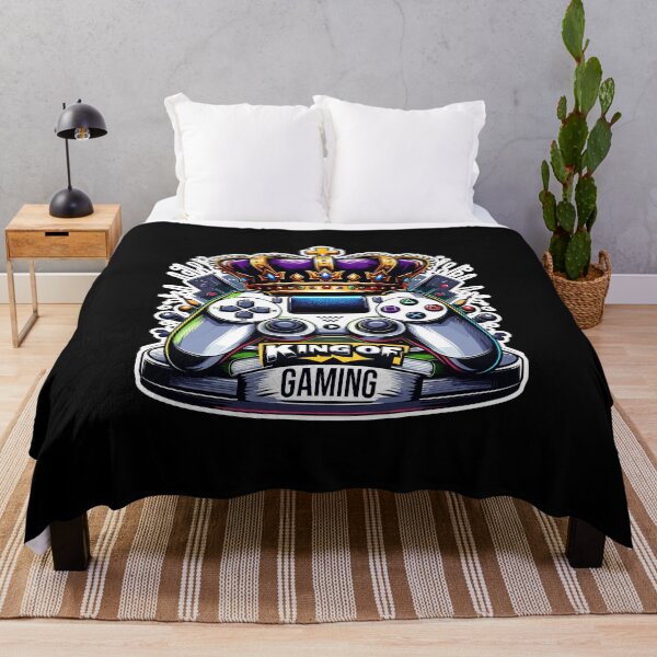 Item preview, King Of Gaming - Controller And Crone Illustration designed and sold by MrERNST.