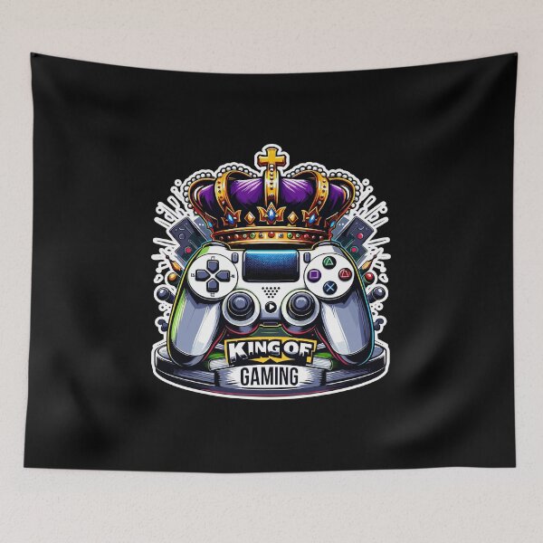 Item preview, King Of Gaming - Controller And Crone Illustration designed and sold by MrERNST.