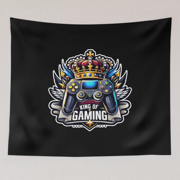 Item preview, King Of Gaming - Controller And Crone Illustration designed and sold by MrERNST.