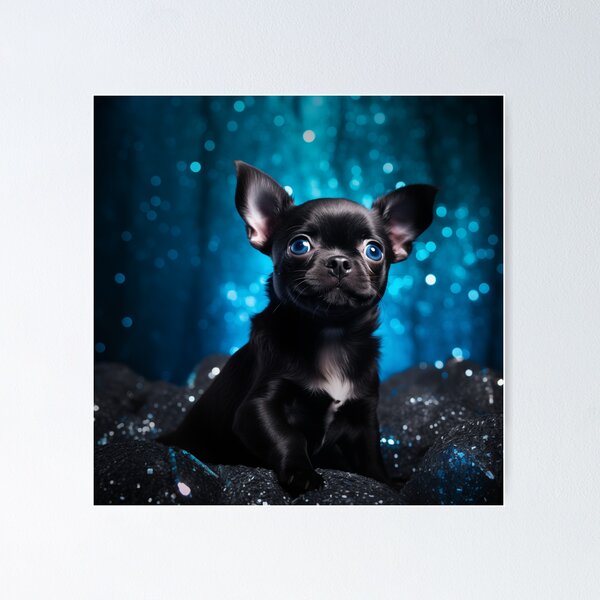 Item preview, Iluminando Chihuahua Negro designed and sold by Nocturne  Paws.