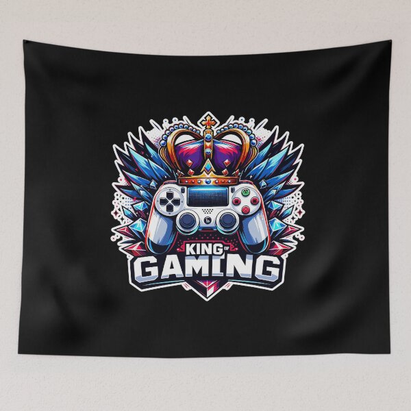 Item preview, King Of Gaming - Controller And Crone Illustration designed and sold by MrERNST.