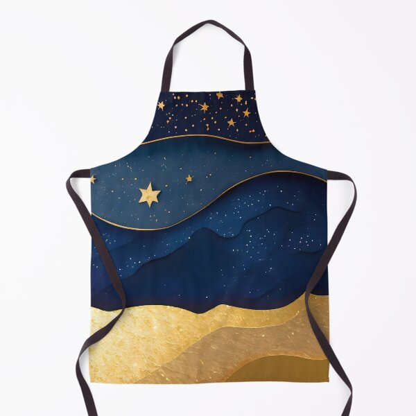 Item preview, Stars, Star, Night, Midnight, Starry, Landscape, Gold, Layered Paper, Paper Cut, Blue, Dark Blue, Dream designed and sold by Golden-Feathers.