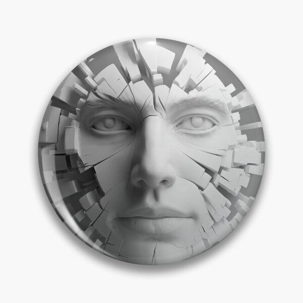Item preview, exploding man head sculpture designed and sold by Lefteris Betsis.