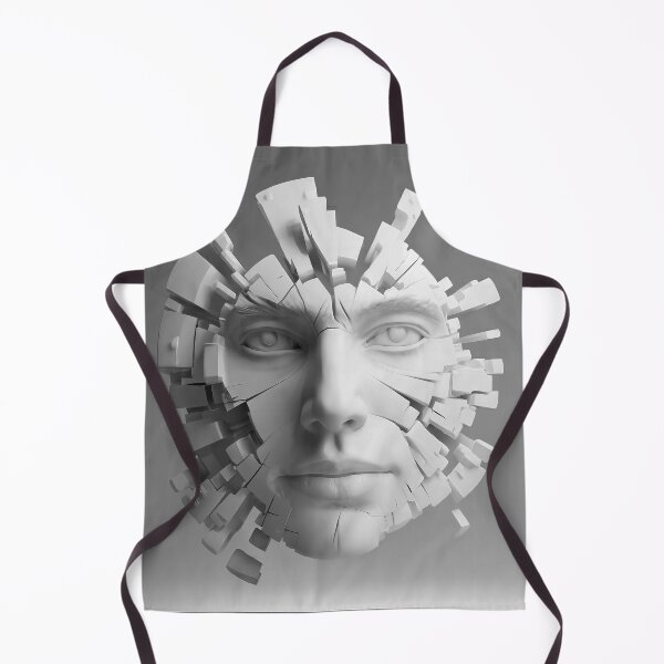 Item preview, exploding man head sculpture designed and sold by Lefteris Betsis.