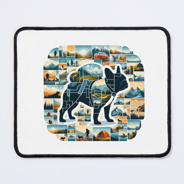 Item preview, French bulldog hiking designed and sold by CogniCraft.