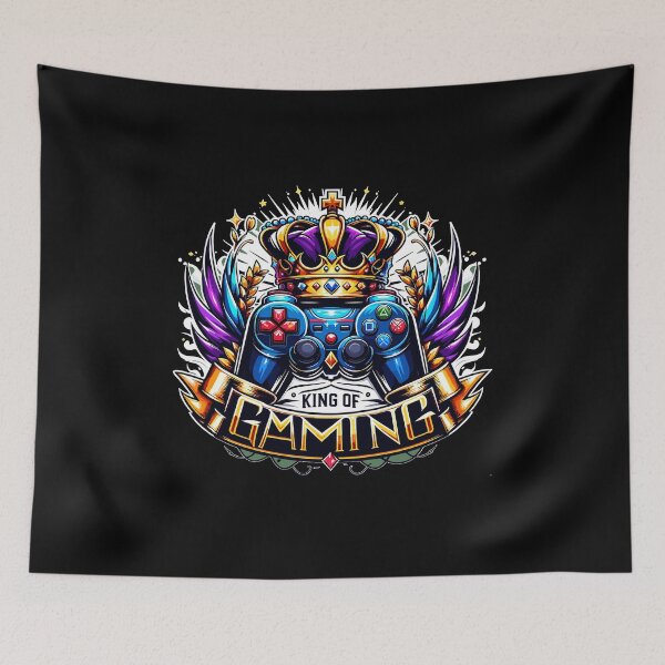 Item preview, King Of Gaming - Controller And Crone Illustration designed and sold by MrERNST.