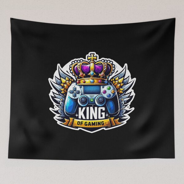 Item preview, King Of Gaming - Controller And Crone Illustration designed and sold by MrERNST.