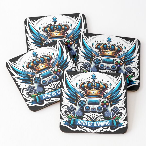 Item preview, King Of Gaming - Controller And Crone Illustration designed and sold by MrERNST.