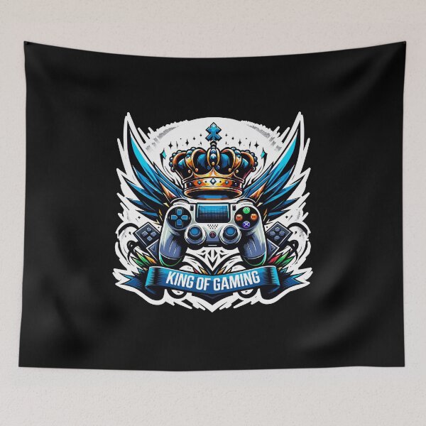 Item preview, King Of Gaming - Controller And Crone Illustration designed and sold by MrERNST.