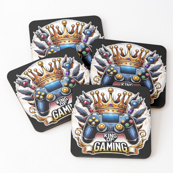 Item preview, King Of Gaming - Controller And Crone Illustration designed and sold by MrERNST.