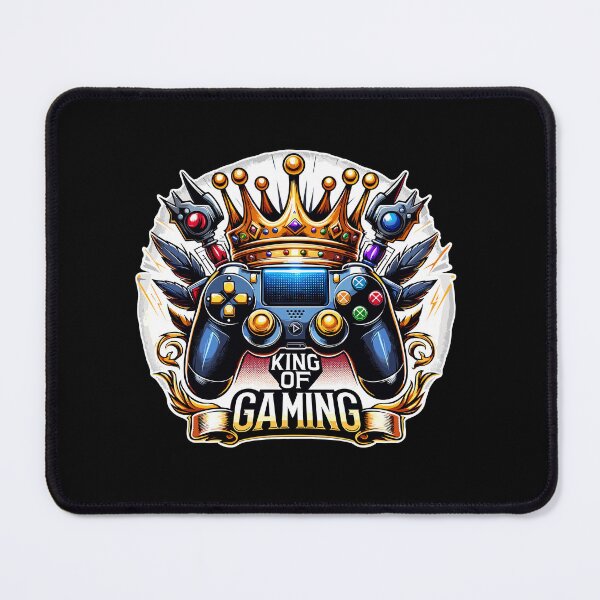 Item preview, King Of Gaming - Controller And Crone Illustration designed and sold by MrERNST.