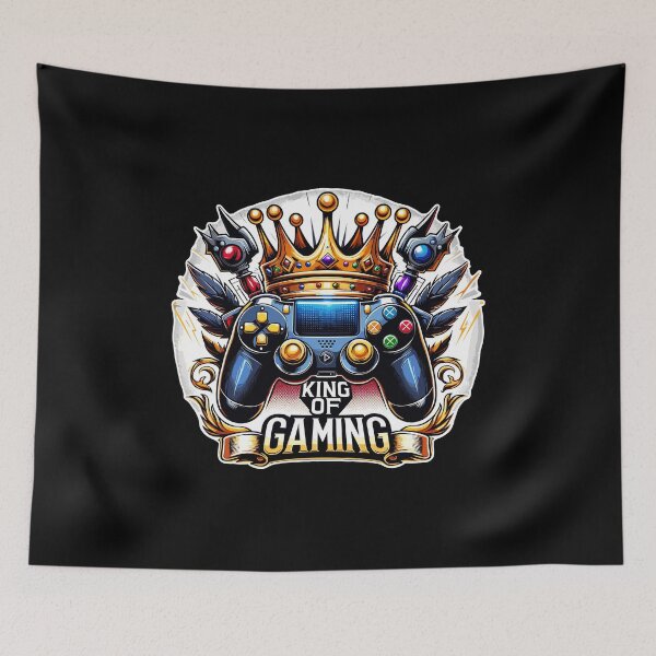 Item preview, King Of Gaming - Controller And Crone Illustration designed and sold by MrERNST.