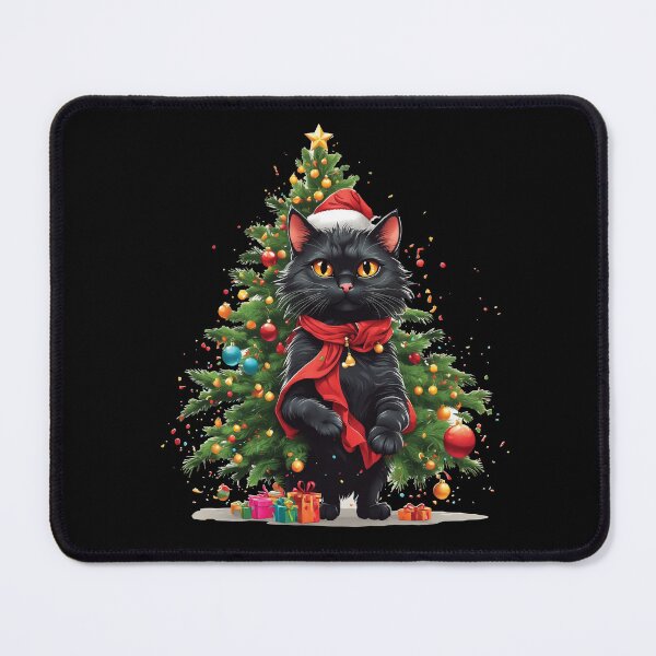 Item preview, funny cat christmas tree meowy designed and sold by Batiz.