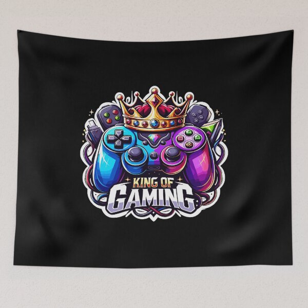 Item preview, King Of Gaming - Controller And Crone Illustration designed and sold by MrERNST.