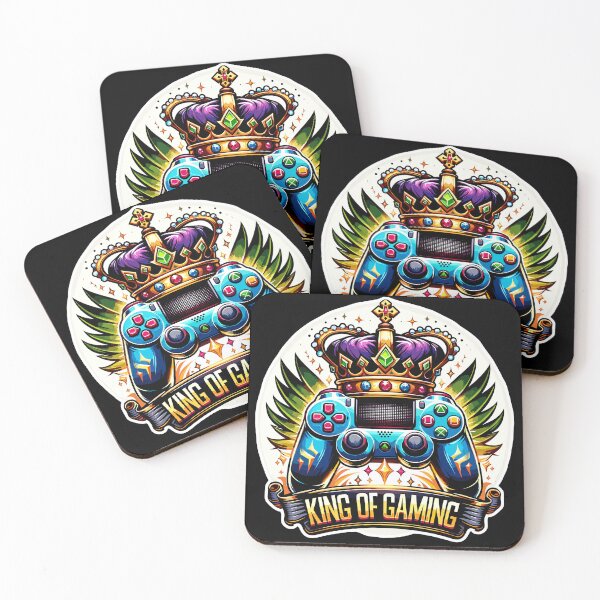 Item preview, King Of Gaming - Controller And Crone Illustration designed and sold by MrERNST.