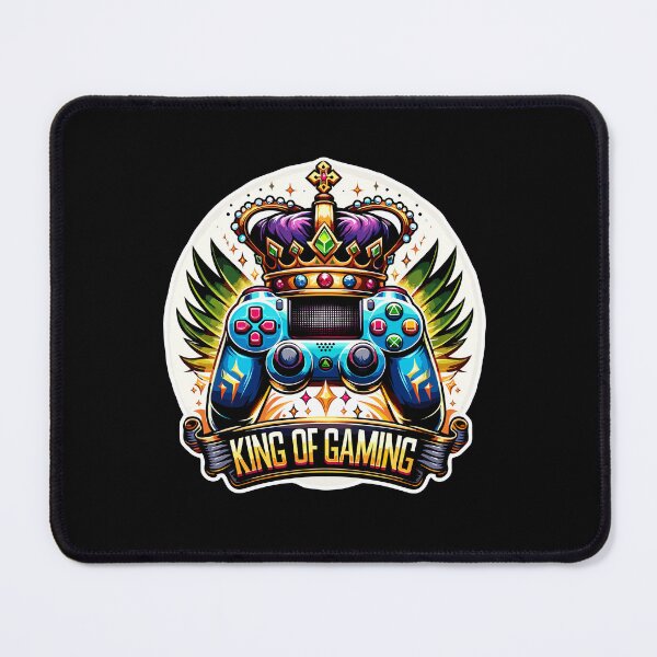 Item preview, King Of Gaming - Controller And Crone Illustration designed and sold by MrERNST.