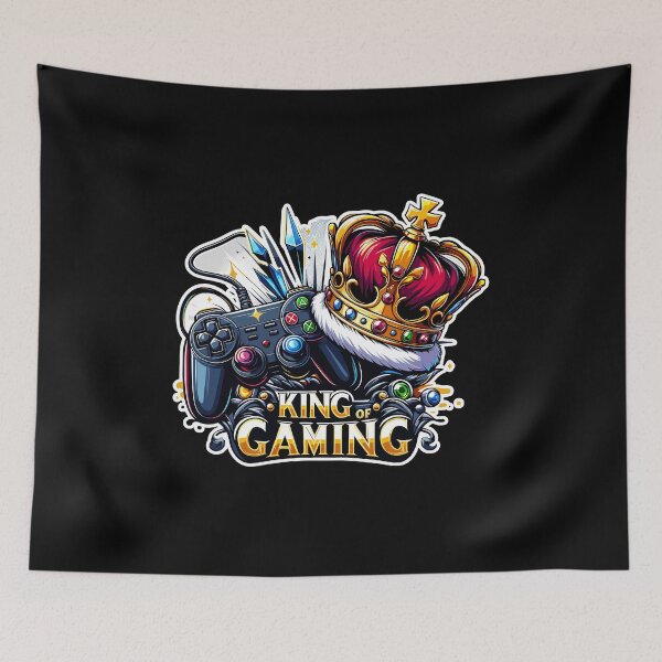 Item preview, King Of Gaming - Controller And Crone Illustration designed and sold by MrERNST.