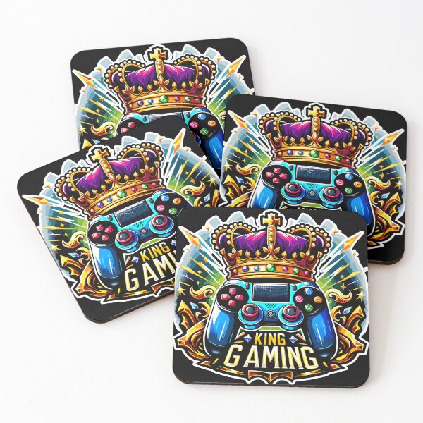 Item preview, King Of Gaming - Controller And Crone Illustration designed and sold by MrERNST.