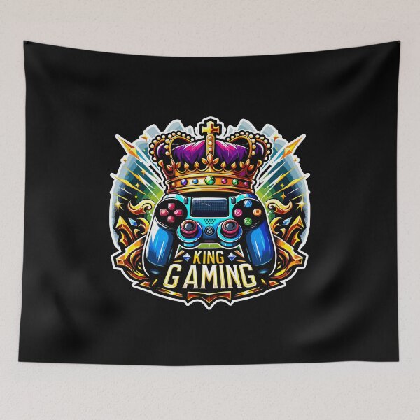 Item preview, King Of Gaming - Controller And Crone Illustration designed and sold by MrERNST.