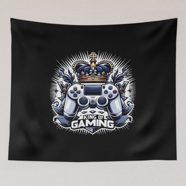 Item preview, King Of Gaming - Controller And Crone Illustration designed and sold by MrERNST.