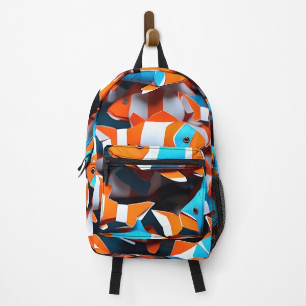 Item preview, Origami Art - Nautical Harmony: Clownfish Ballet in the Azure Waters designed and sold by ArtfulFolds.